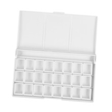 Watercolour Pigment Mixing Box 1 Set Removable Compartments Portable Artists Storage For Colour Design On The Go