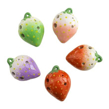 Ocarina 6-Hole Ceramic Handmade Musical Instrument, Ceramic Wind Instrument