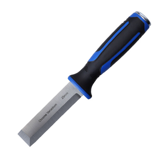 CR V Steel Wood Chisel Tool with Rubber Handle, 5mm Edge Planing