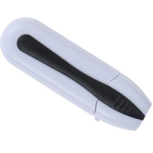 (White)Peeps Brosse de Nettoyage pour Lunettes Simple Pratique Portable Double Face Outil
