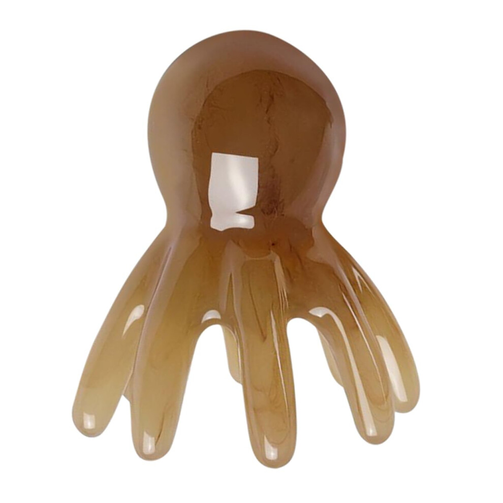 Unisex Jade Octopus Comb For Massaging And Detangling Portable Octopus Massager Scalp Massager Resin Model 1