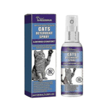 (1pc)Cat Deterrent Spray, Stops Cats from Peeing & Scratching, Lemon & Coptis, Safe for Furniture