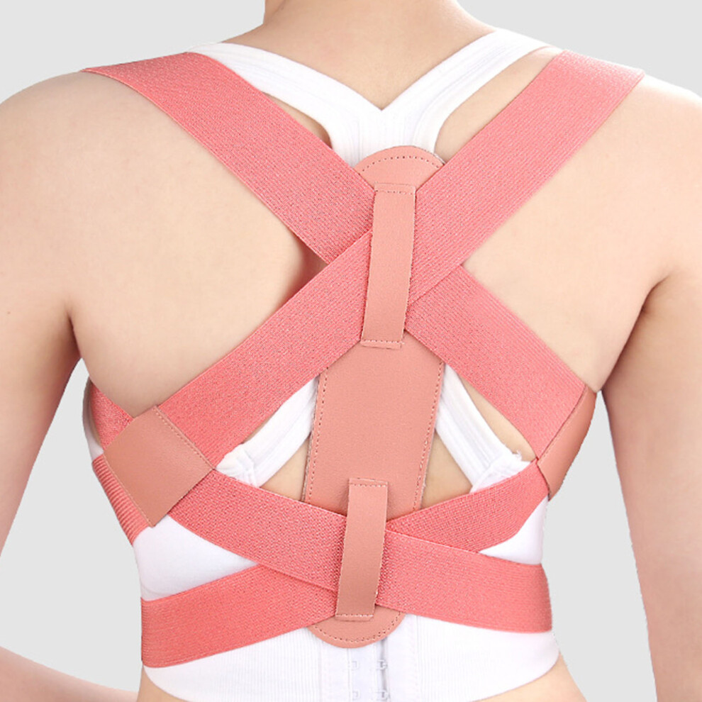 Adjustable Pink Posture Corrector Clavicle Support Back Brace S