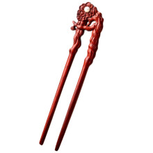 Hair Pin Wood Hair Sticks For Girls 2 Prongs Hair Forks Vintage Chinese Style Hair Sticks For Bun Long Hair