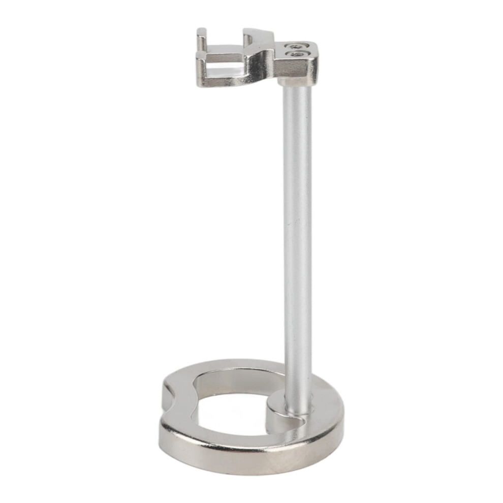 Silver Men's Chrome Plated Shaving Stand Countertop Bathroom Vanity Accessory Razor Stand For Safety Razors