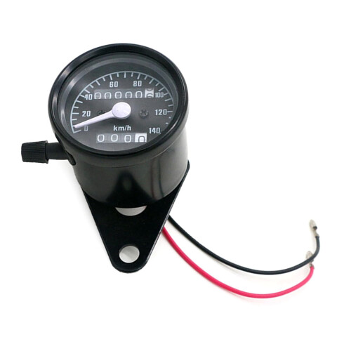 Tachometer And Odometer Gauge Metal Black Universal Fit For Drivers Precise Data Display 2