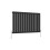 AICA (600x884mm Single) Horizontal flat radiator black all sizes 5