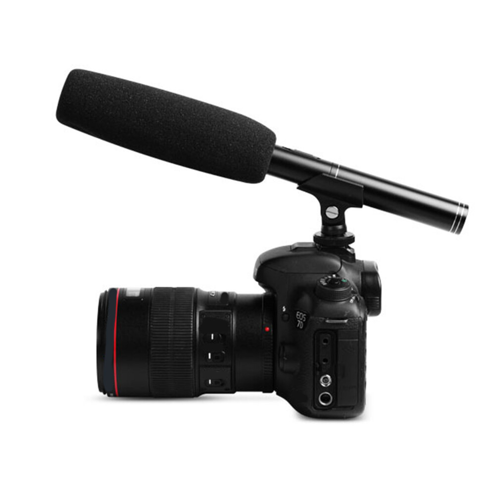 Pro Shotgun Microphone Abs Metal Wired For Cameras & Camcorders With Windscreen 8711337459684