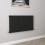 AICA (600x1020mm Single) Horizontal flat radiator black all sizes 1