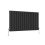 AICA (600x1020mm Double) Horizontal flat radiator black all sizes 5