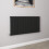 AICA (600x1156mm Single) Horizontal flat radiator black all sizes 1