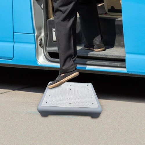 Step Stool For Mobility, Non-Slip Platform For Bathroom And Loft Beds, Gray 1