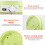 Large Capacity Food Dehydrator 5 Racks 350W 28x30cm Light Green 2