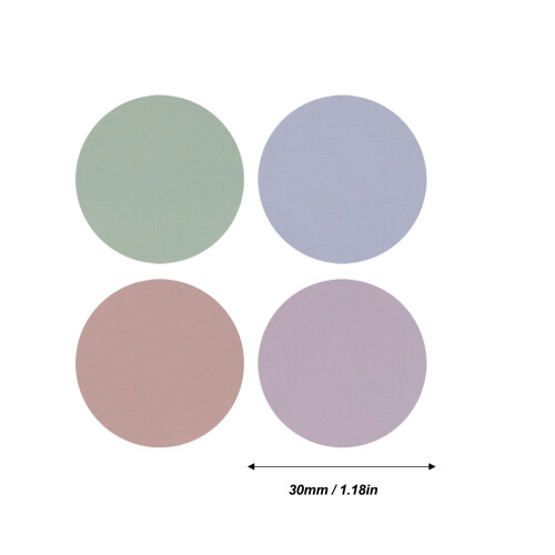 Round Thermal Sticker Label 30x30mm Self-Adhesive 160 Sheets 1