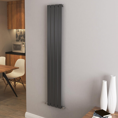 AICA (1600x272mm Single) Vertical flat radiator anthracite all sizes