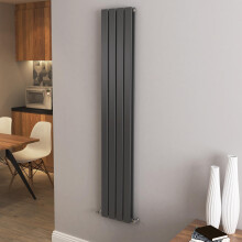 (1600x272mm Double) Vertical flat radiator anthracite all sizes