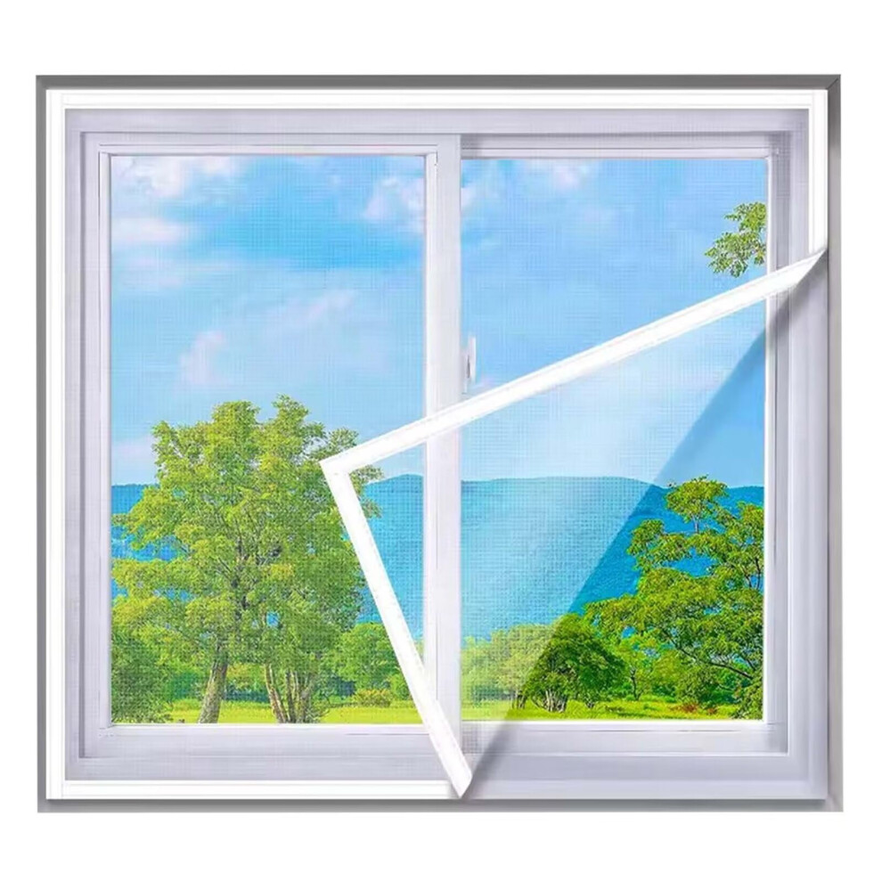 Diy Insect Screen Window 100 X 200 Cm White Washable Mosquito Fly Screen Net No Punching Required 6947110927169