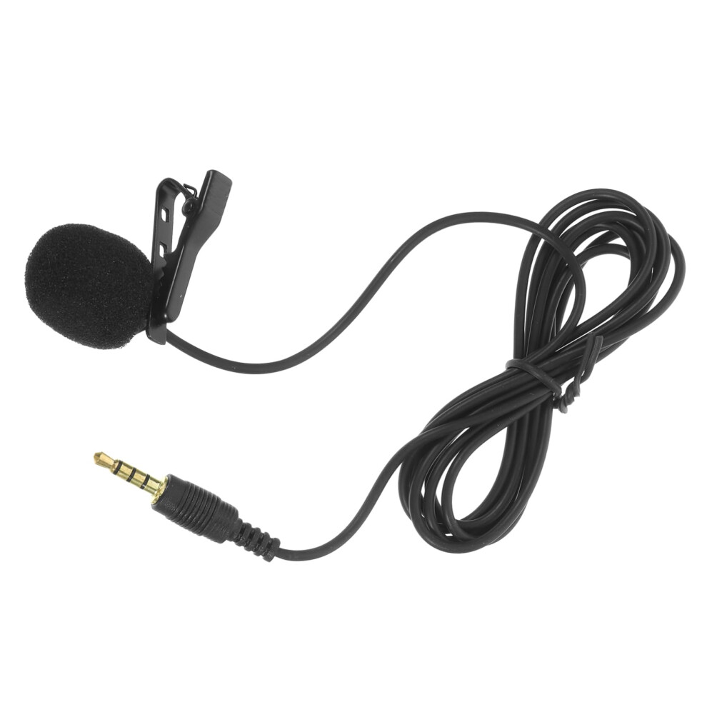 Lapel Microphone Clip-On Lavalier Mic For Smartphones & Tablets Lightweight For Interviews & Podcasts Clear Sound 6276012287911