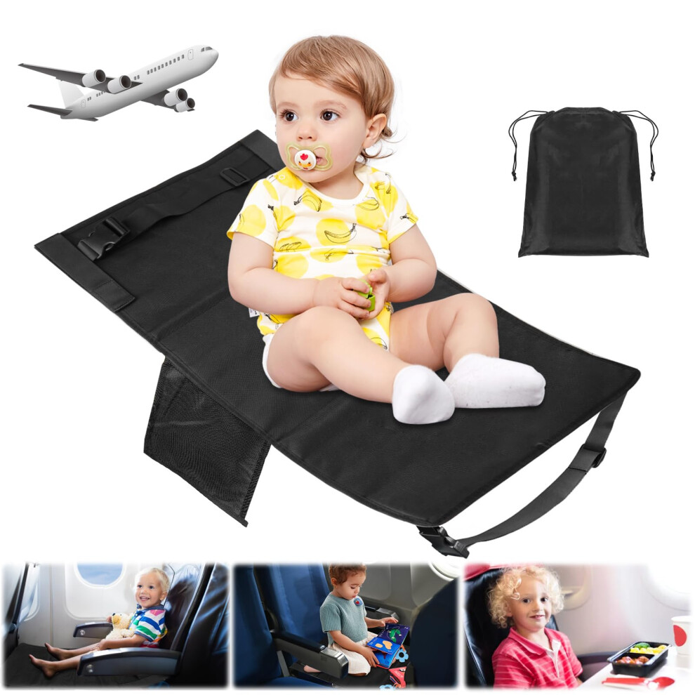Children's Aeroplane Footrest, Foldable Adjustable Seat Extension For Kids, Portable Travel Foot Rest For Short Flights