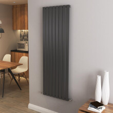 (1600x544mm Single) Vertical flat radiator anthracite all sizes
