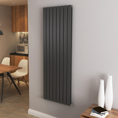 AICA (1600x544mm Double) Vertical flat radiator anthracite all sizes