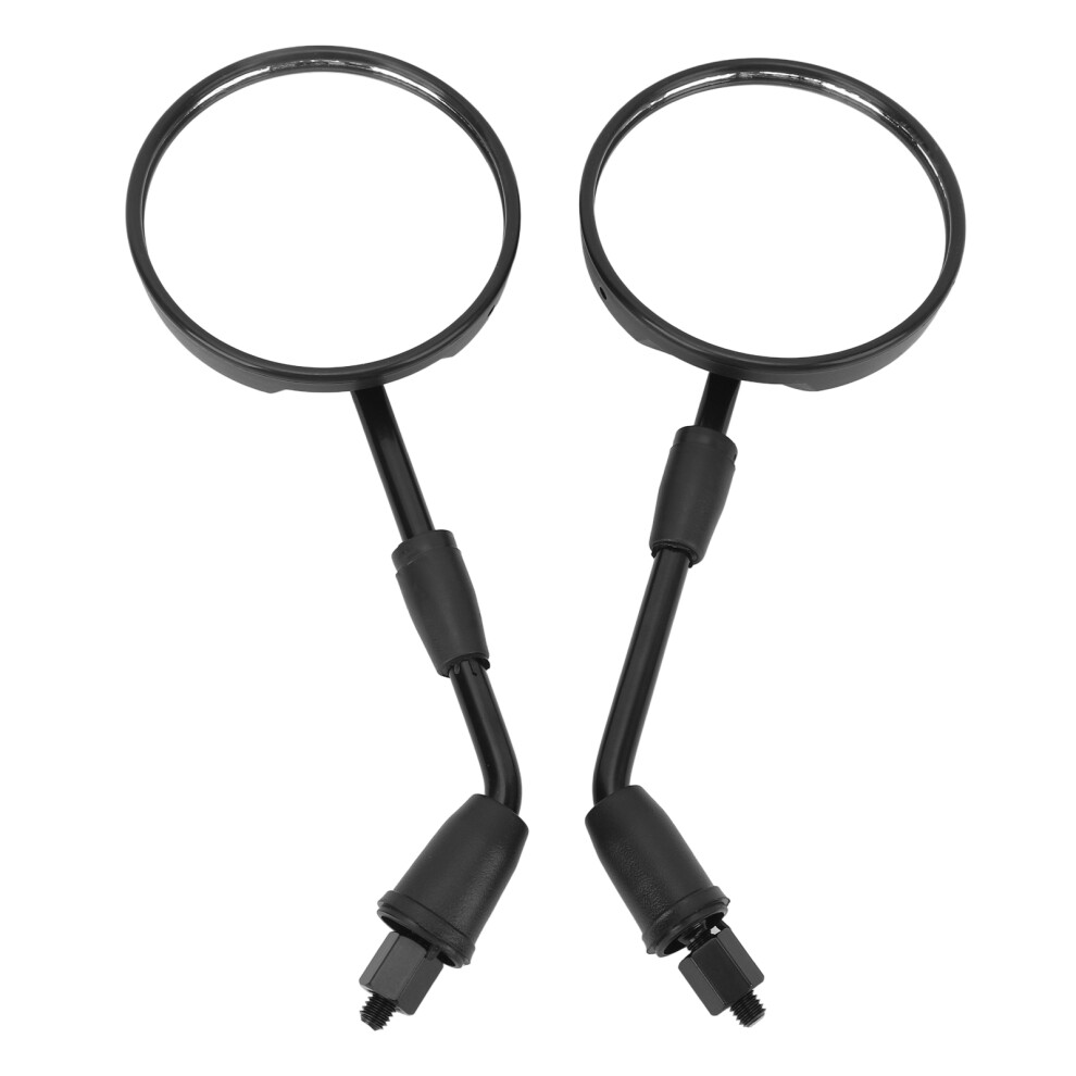 Shockproof Motorcycle Rearview Mirror Glass Lens M8 Universal Handlebar Side View 9381337473332