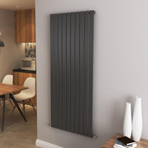 AICA (1600x680mm Single) Vertical flat radiator anthracite all sizes