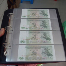 Transparent Banknote Sleeves Ten Pack For Small Paper Money Clear PVC Currency Protectors
