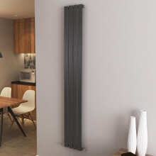 (1800x272mm Single) Vertical flat radiator anthracite all sizes
