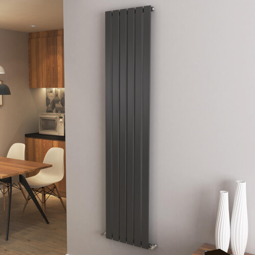 AICA (1800x408mm Single) Vertical flat radiator anthracite all sizes