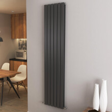 (1800x408mm Double) Vertical flat radiator anthracite all sizes