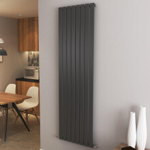 (1800x544mm Single) Vertical flat radiator anthracite all sizes