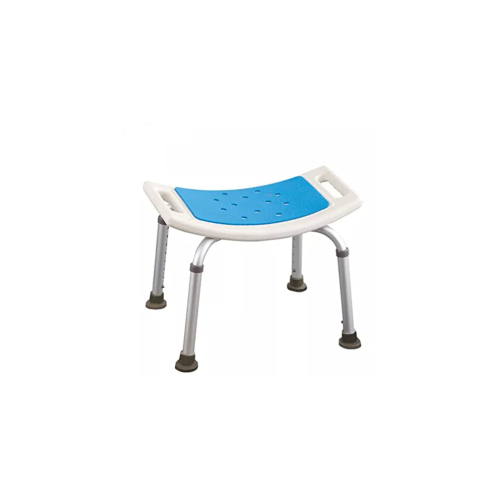Adjustable Shower Stool With Grips And Non-Slip Feet, 6-Position Height, Safe Bathing For Seniors, Pregnant And Disabled