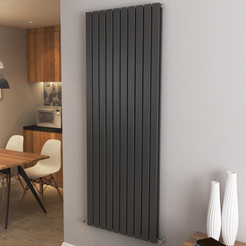 AICA (1800x680mm Double) Vertical flat radiator anthracite all sizes