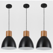 Plafonnier Industriel E27 Rtro Mtal Suspension pour Chambre Salon Noir - Noir PAGNE