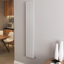 (1600x272mm Double) Vertical flat radiator white all sizes