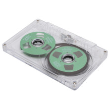 Green 50 Min Reel to Reel Cassette Tape - Metal Sound Transparent Box