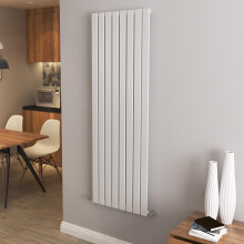(1600x544mm Single) Vertical flat radiator white all sizes
