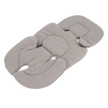 Universal Gray Pram Liner with Body Support, 62x36cm Baby Cushion