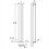 AICA (1800x272mm Single) Vertical flat radiator white all sizes 3