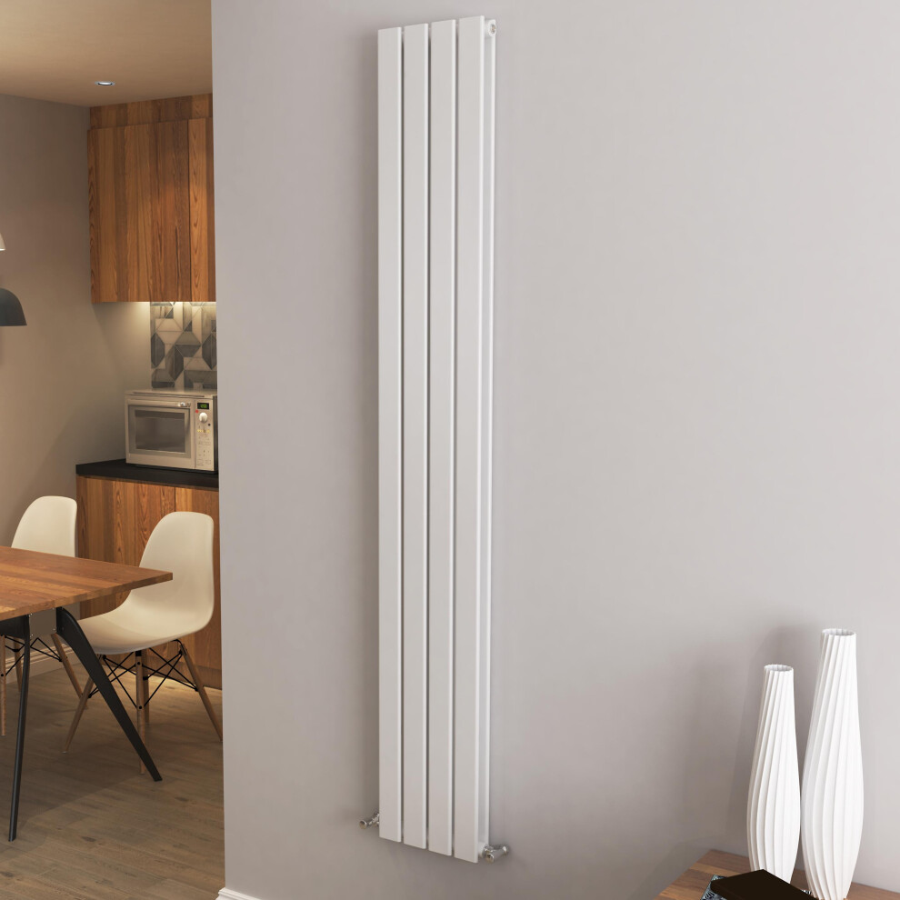 Aica (1800X272mm Double) Vertical Flat Radiator White All Sizes