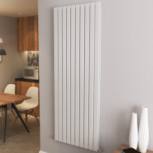 (1800x680mm Double) Vertical flat radiator white all sizes