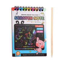 Colored Scratch Art Set Colorful Scratch Paper For Kids Creative Drawing Kit Scratch Art Projects Blue Accessories