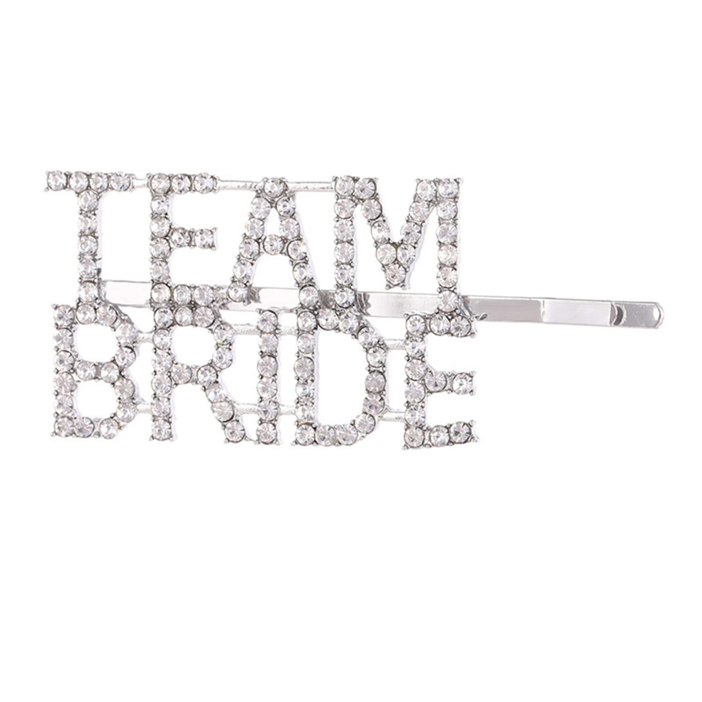 Side Clip Hair Pin Silver Crystal Wedding Headpiece For Bridal Shower Accessories-image-OPC-PJGBQVT-NEW