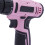 (21 Pieces) 12V Pink Electric Cordless Drill Combi Drill Set 14