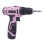 (21 Pieces) 12V Pink Electric Cordless Drill Combi Drill Set 7