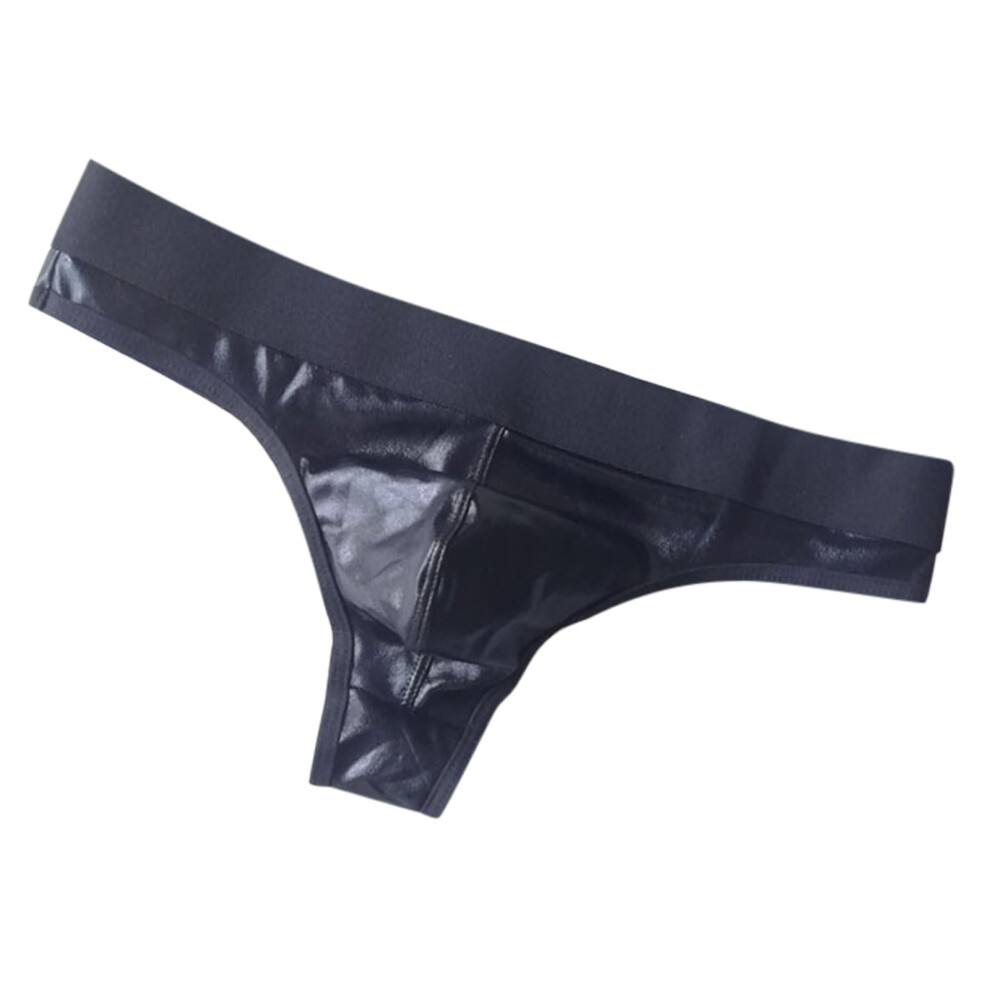 Black Latex Lingerie For Men A001 Xxl For Sex Erotic Gay Underwear Kinkywear Thong Briefs Sissy Boxer Shorts