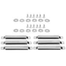 2 Set Grill Crossover Adjustable Channel Tube Grill Stainless Steel Gas Repair Part Kit