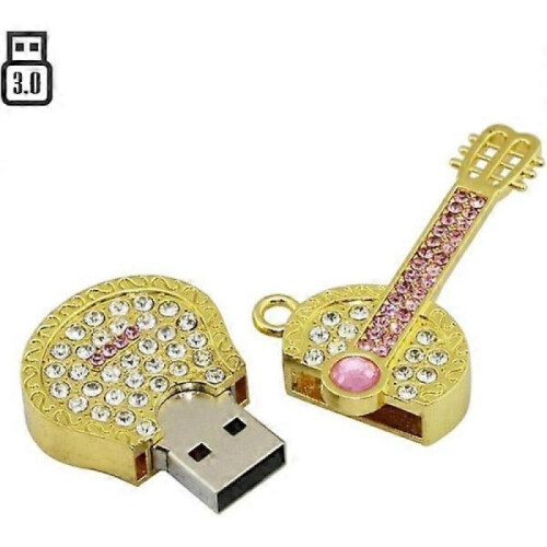 8GB metal guitar USB flash drive (gold), model 3.0 USB flash drive 2