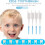 Interdental Flossers Soft Silicone Double Ended Blue One Size 200 Count 4